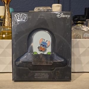 Disney Pop! Pin with Blue and Orange Stitch. Limited Edition